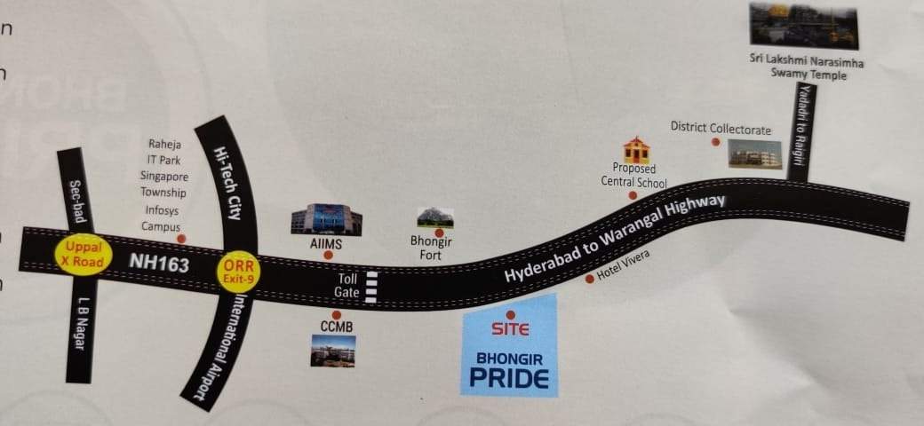  bhongir pride Location Plan