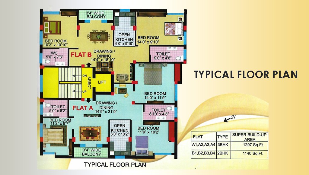 casabela apartment Casabela Apartment Cluster Plan For Typical Floor