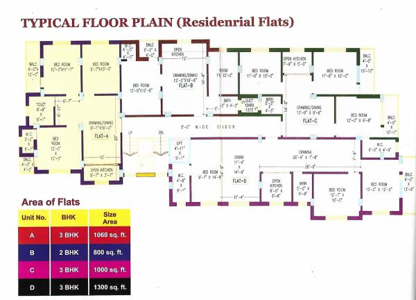  dwarika-apartment Dwarika Apartment Cluster Plan For Typical Floor