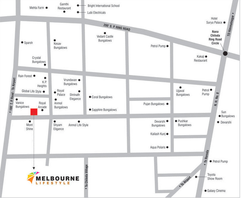  melbourne lifestyle Location Plan