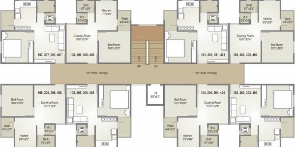  nilkanth-residency B Cluster Plan
