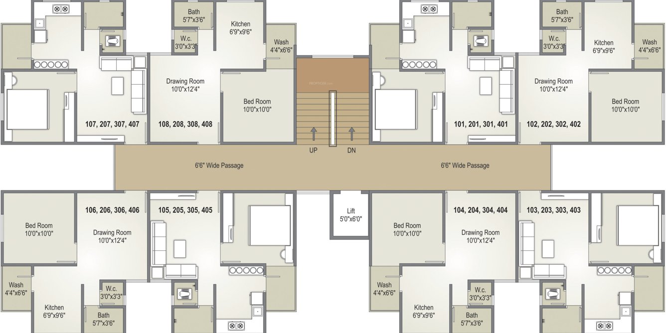  nilkanth residency B Cluster Plan