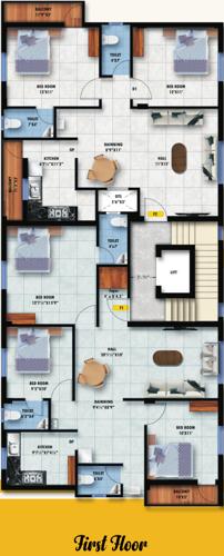  venkateswara Venkateswara Cluster Plan for 1st Floor