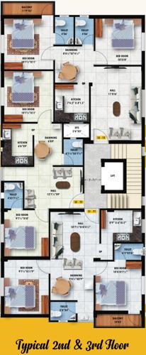  venkateswara Venkateswara Cluster Plan from 2nd to 3rd Floor
