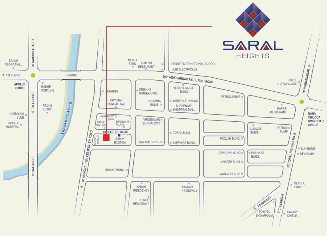  saral heights Location Plan