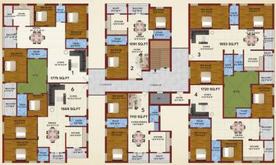 Block No-1 Cluster Plan heritage Block No-1 Cluster Plan