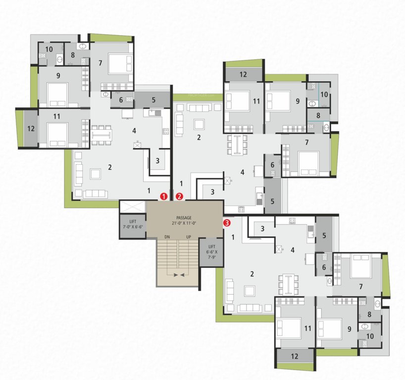 center park A Cluster Plan