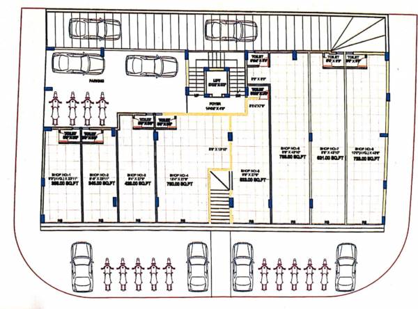 Avadh Residency Cluster Plan For Ground Floor avadh-residency Avadh Residency Cluster Plan For Ground Floor