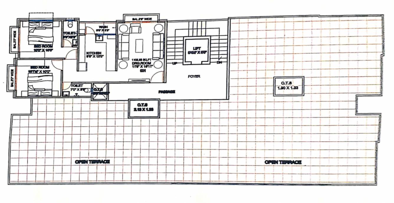 avadh residency Avadh Residency Cluster Plan For terrace Plan