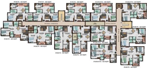  montana Montana Cluster Plan from 1st to 3rd Floor
