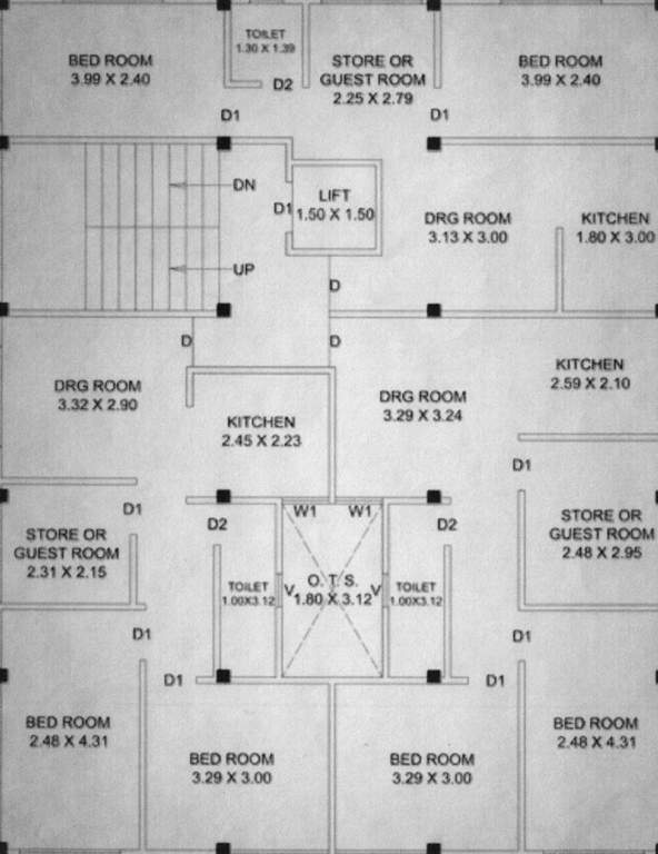 sambhav heights 3 Sambhav Heights 3 Cluster Plan from 1st to 5th Floor