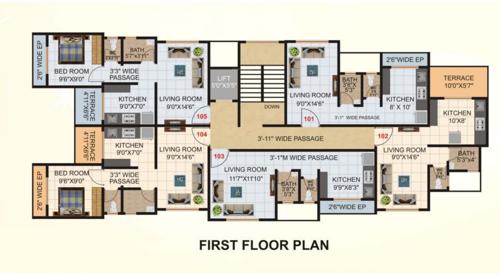  vidhi-prem Vidhi Prem Cluster Plan for 1st Floor