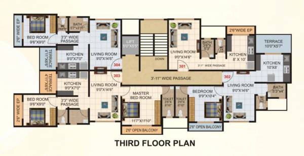  vidhi-prem Vidhi Prem Cluster Plan for 3rd Floor