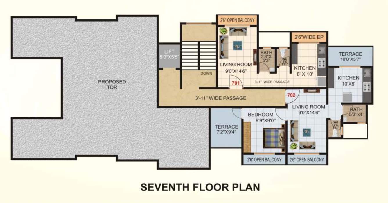  vidhi prem Vidhi Prem Cluster Plan for 7th Floor