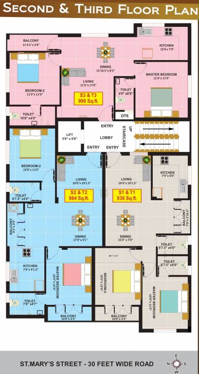  naadhira Eeshani Naadhira Cluster Plan from 2nd to 3rd Floor