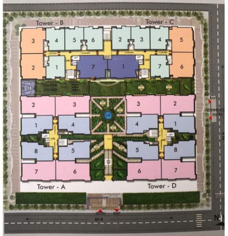 kamla ashirwad Layout Plan