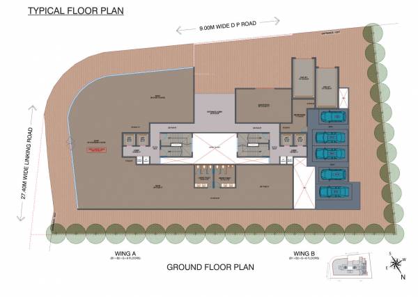  solace Wing - A & B Cluster Plan for ground Floor