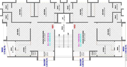  rashmi-apartments A Cluster Plan from 1st to 5th Floor