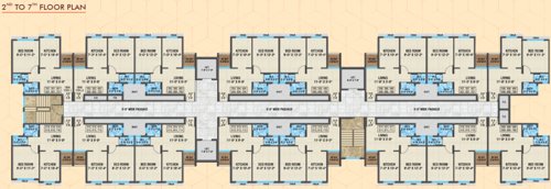  amisha-phase-ii C1 Cluster Plan from 2nd to 7th Floor