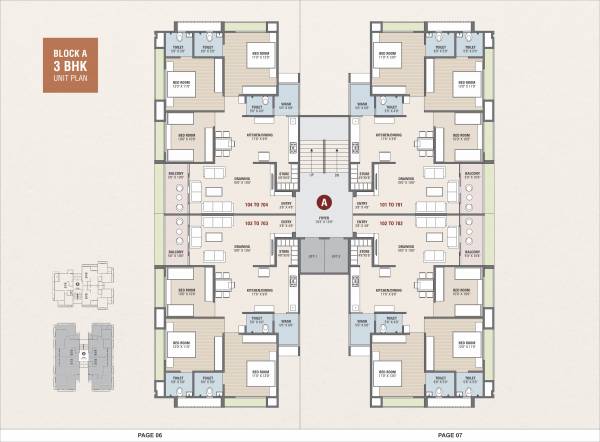  revanta Block A Cluster Plan From 1st to 7th Floor