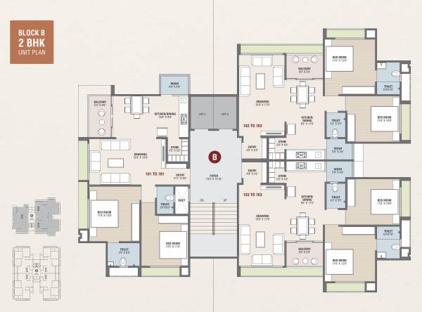  revanta Block B Cluster Plan From 1st to 7th Floor