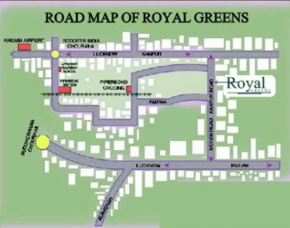  royal greens Location Plan
