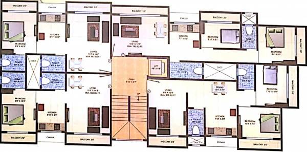  paradise Cluster Plan From 2nd To 5th Floor