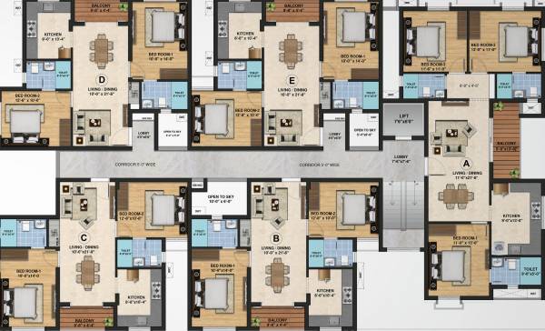  arunachala Arunachala Cluster Plan for 2nd  & 3rd Floor