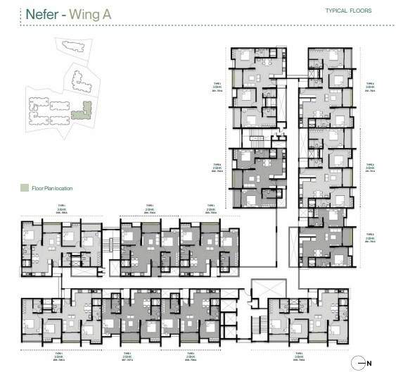  wonderwall Tower 1 Cluster Plan from 1st to 10th Floor
