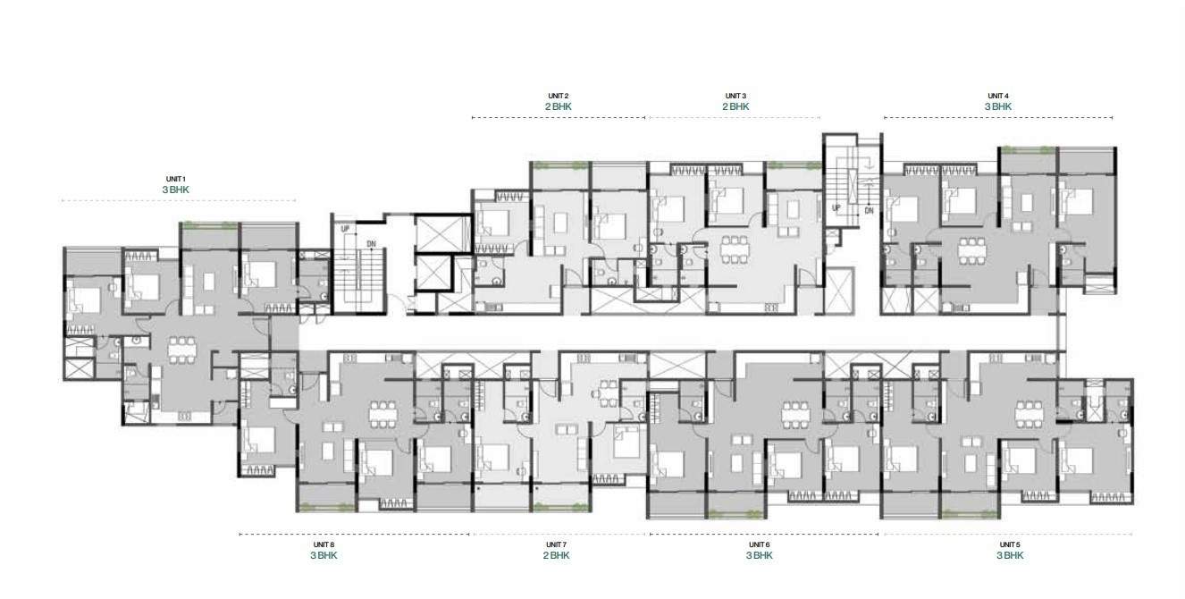  wonderwall Tower 1 Cluster Plan from 1st to 8th Floor