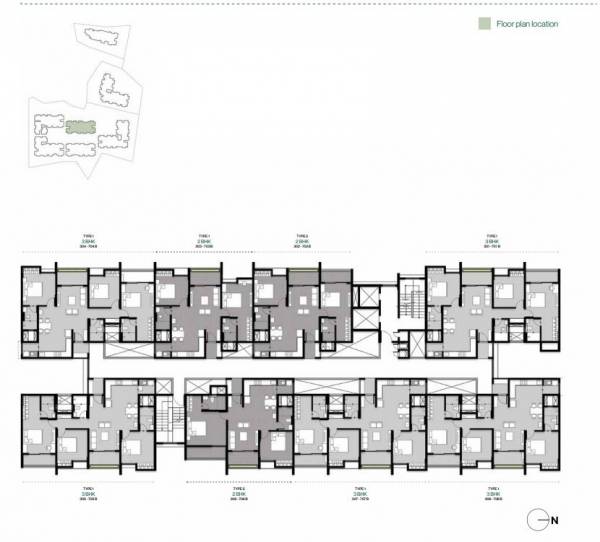  wonderwall Tower 2 Cluster Plan from 1st to 8th Floor