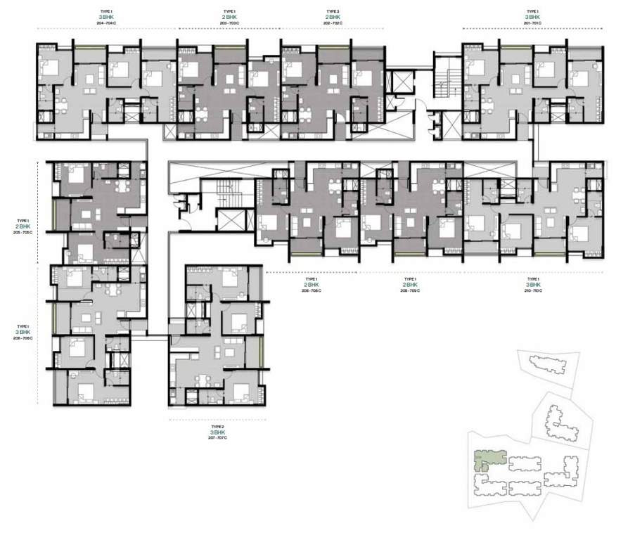  wonderwall Tower 3 Cluster Plan from 1st to 10th Floor