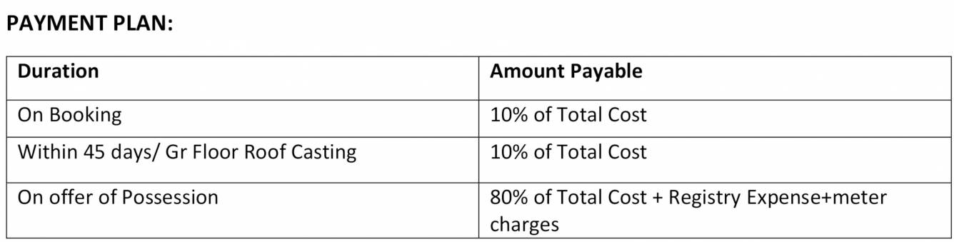 vihaan-floors Time Linked Payment (TLP) Payment Plan