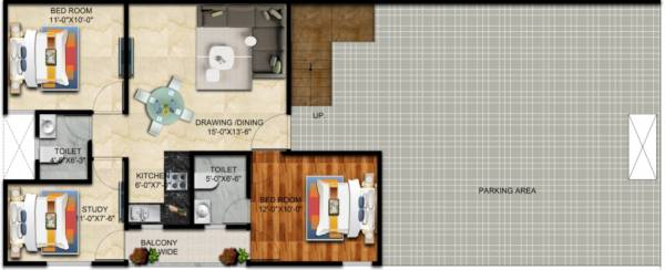  pristine-greens Block B Cluster Plan For Ground Floor