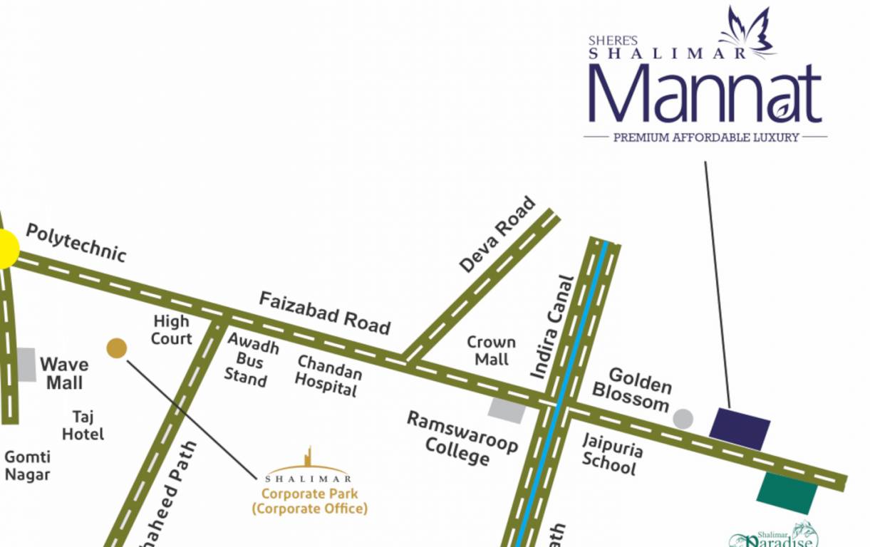  shere shalimar mannat extension Location Plan