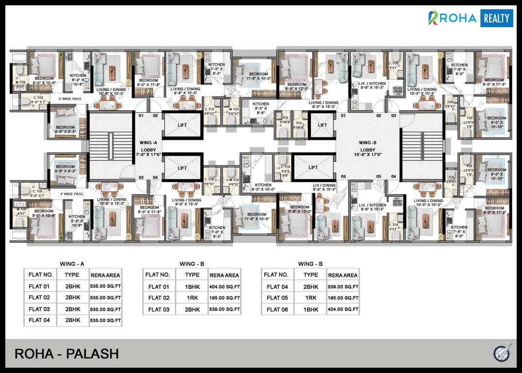  vatika Palash Wing A Cluster Plan