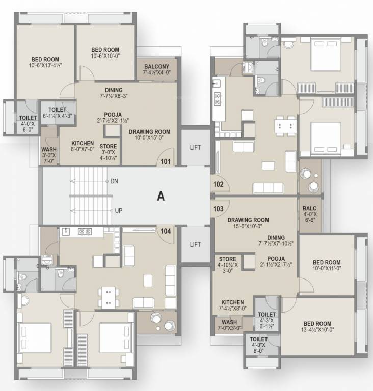  vrundavan residency A Cluster Plan