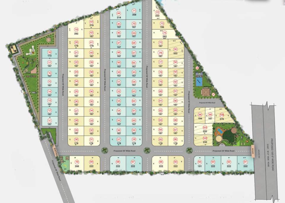  green leaf Layout Plan