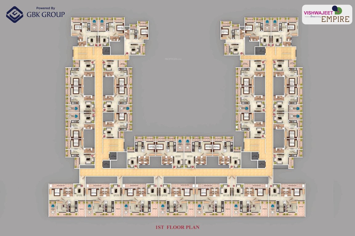  vishwajeet empire nx Tower A Cluster Plan