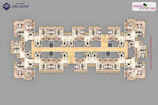  vishwajeet-empire-nx Tower B Cluster Plan