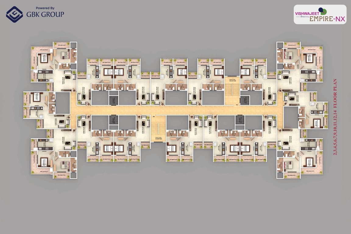 vishwajeet empire nx Tower B Cluster Plan