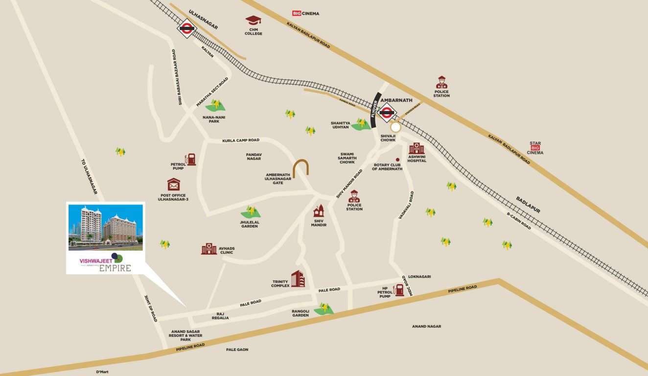  vishwajeet empire nx Location Plan