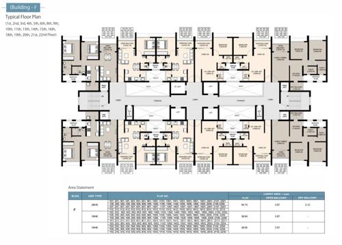  life-republic-sector-r10-10th-avenue-universe-phase-ii Building F Typical Cluster Plan