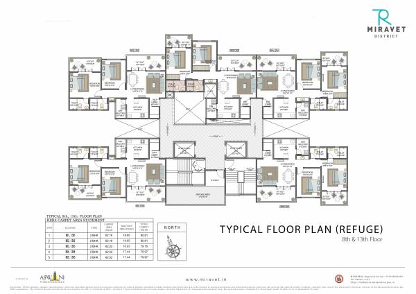  miravet-district-phase-i Wing B Cluster Plan from 8th to 13th Floor