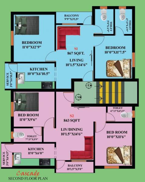  cascade Grand Cascade Cluster Plan for 2nd Floor