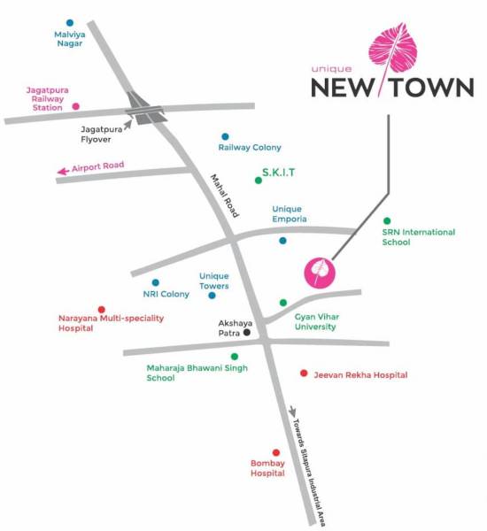  new-town Location Plan