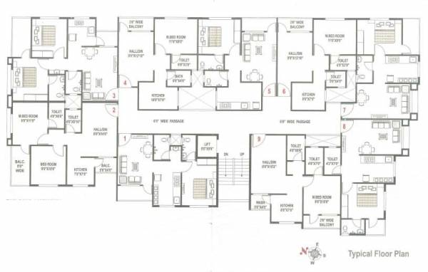  tapovan-residency Tapovan Residency Appartment Cluster Plan