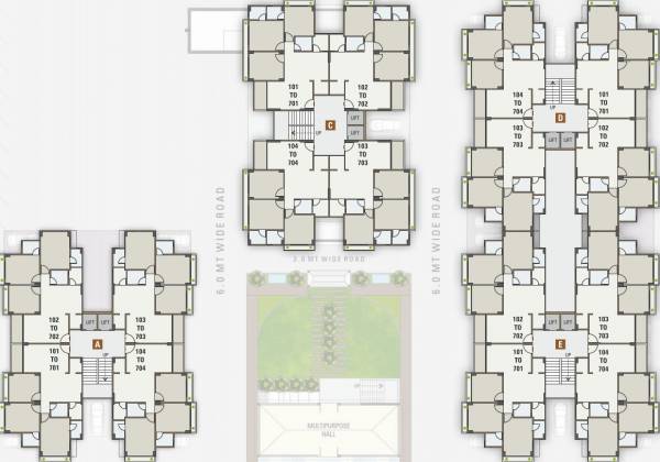  s-sky A Cluster Plan from 1st to 7th Floor