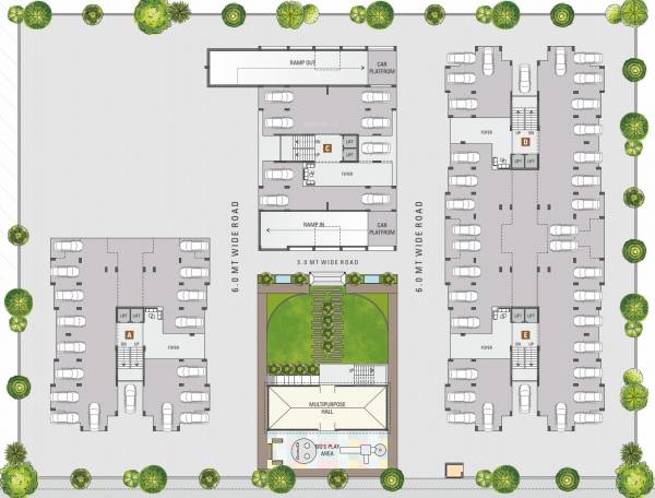  shivalik-sky A Cluster Plan for ground Floor