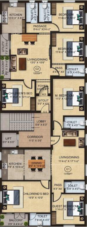  harmony Harmony Cluster Plan For 3rd Floor